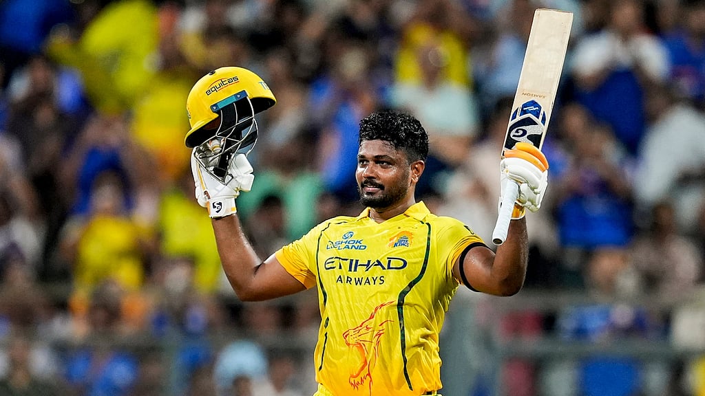 Samson Player Sanju Samson becomes first CSK player to score century against Mumbai ...