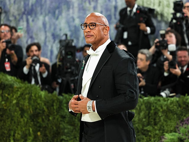 Dwayne Johnson turns heads at 2026 Met Gala in custom Thom Browne ...