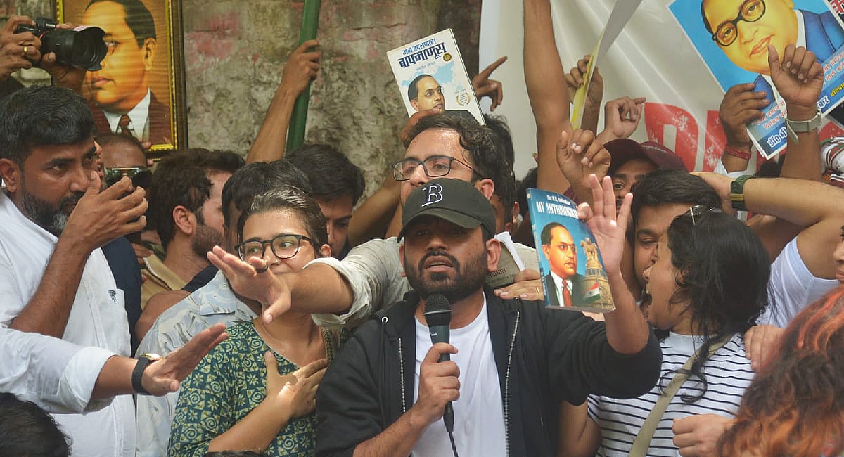 'Can't erase us': CJP founder Abhijeet Dipke at Jantar Mantar protest demanding Pradhan's resignation