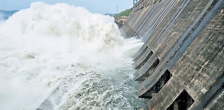 Hirakud dam releases season's first floodwater, 10 gates opened