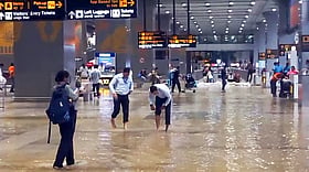 Heavy rain causes waterlogging at Delhi airport; 11 flights diverted, hundreds delayed