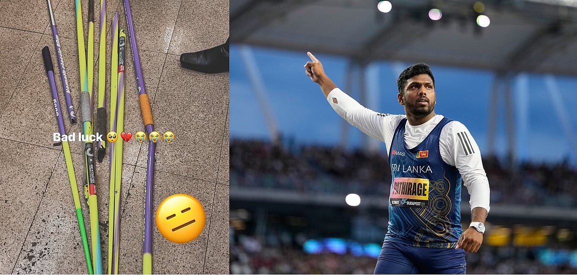 Pathirage's '90m' javelins broken on return from World Athletics ...