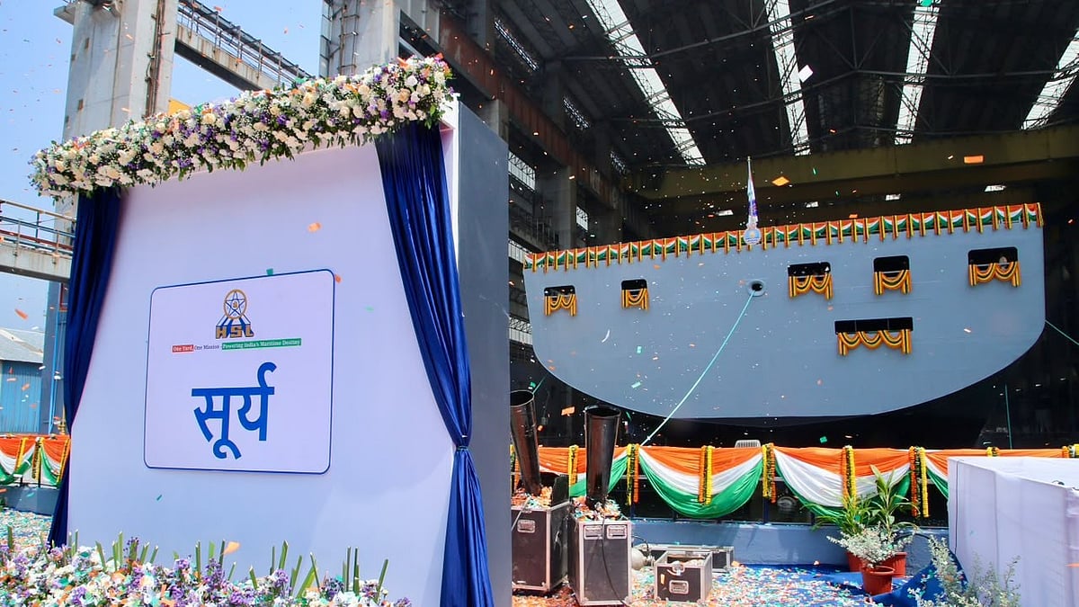 First desi fleet support ship hits water, to keep warships at sea longer