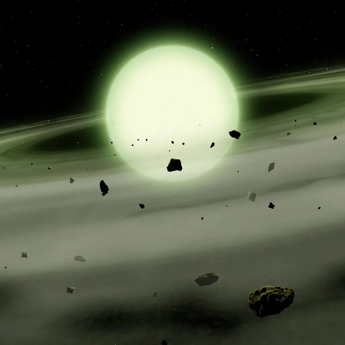 Atronomer Instruments Green white dwarf star discovered by astronomers