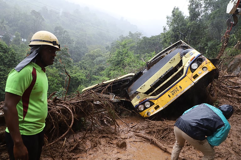 Rain batters Nilgiris; landslide buries government bus, driver loses life