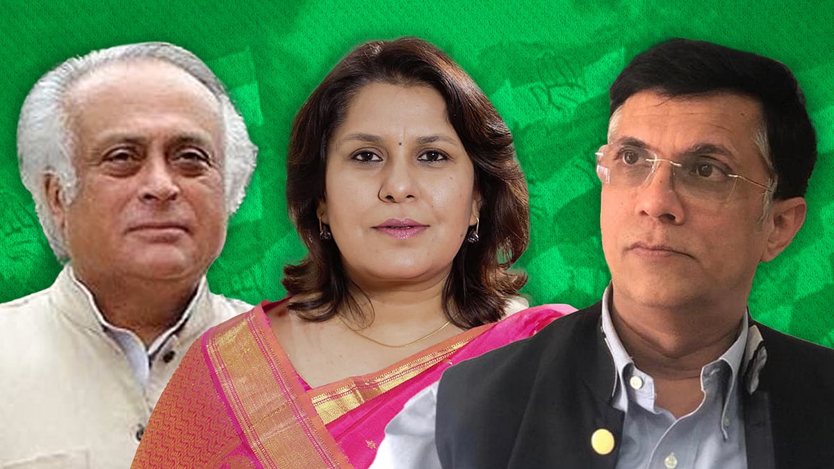 Jairam Ramesh, Supriya Shrinate and Pawan Khera.
