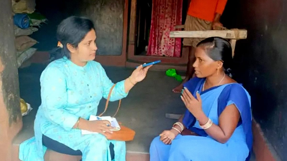 Interviewing an ASHA worker in Rayagada