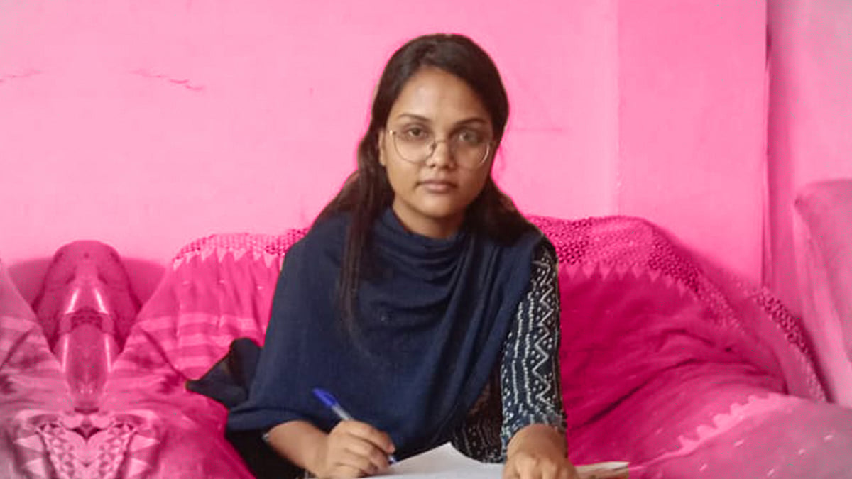 ‘I am not going to give up. I will continue with my studies.’