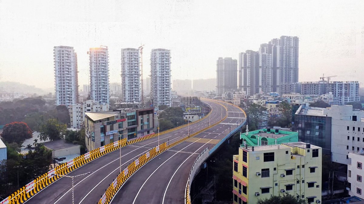 The Shaikpet flyover in Hyderabad.