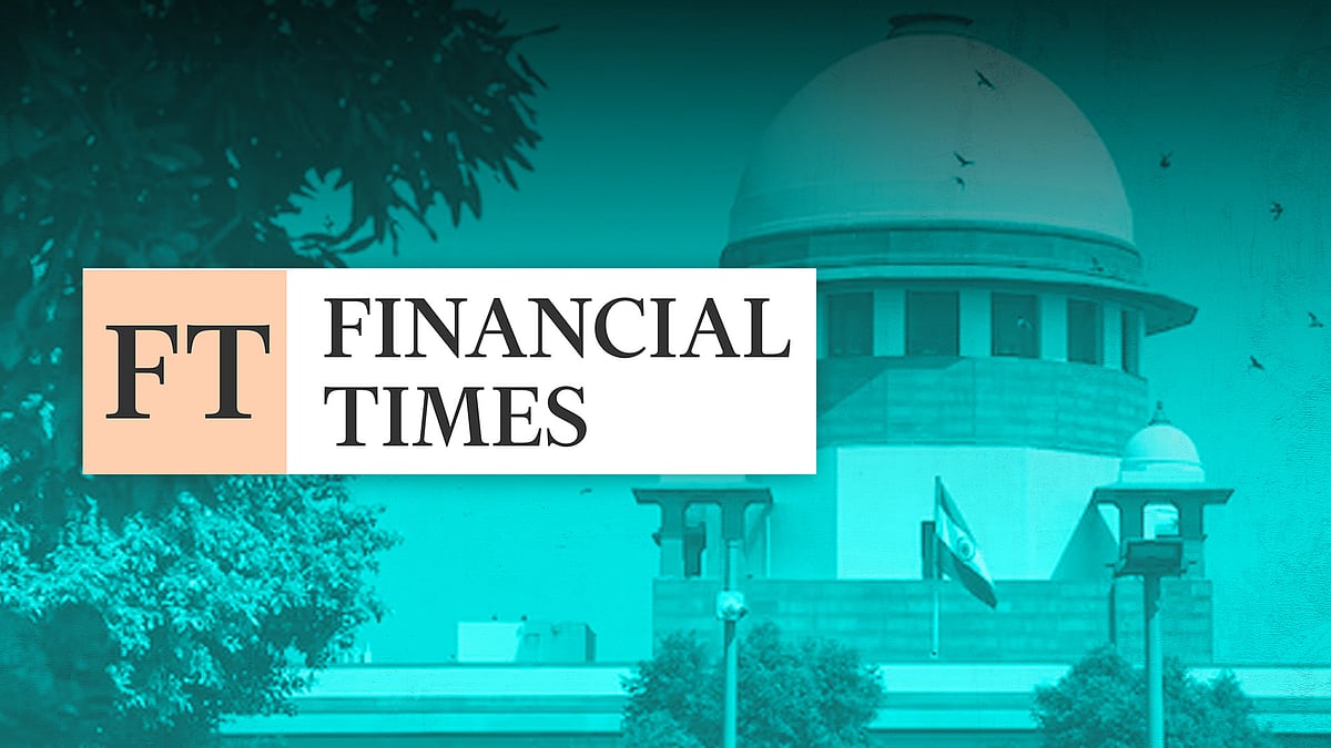 The Financial Times logo against a picture of the Supreme Court.