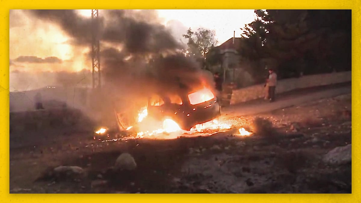 A screengrab of the alleged video footage of the attack.