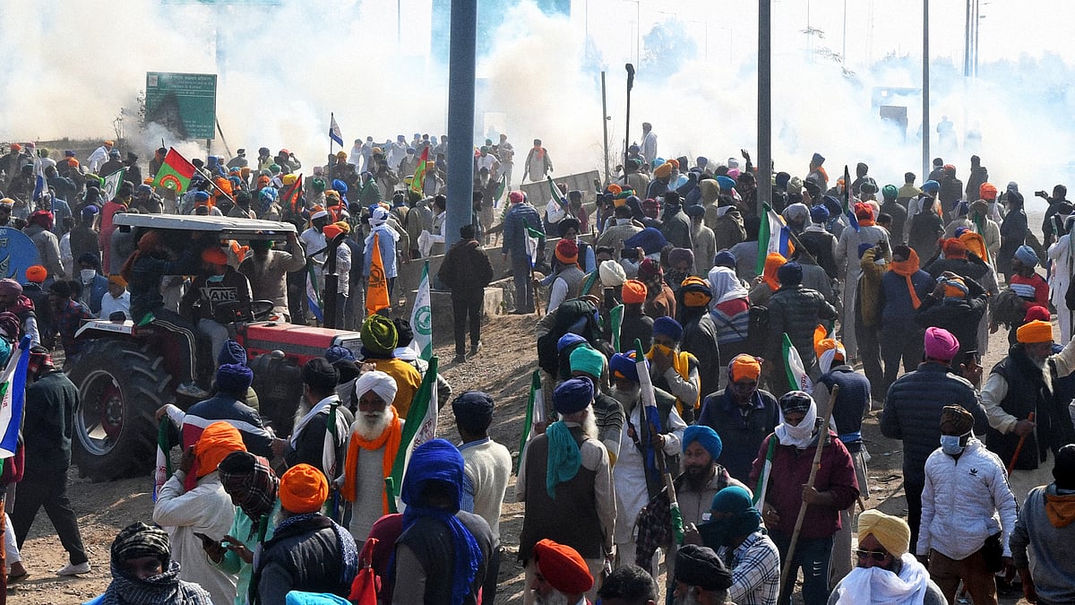 Farmers at Shambhu border.