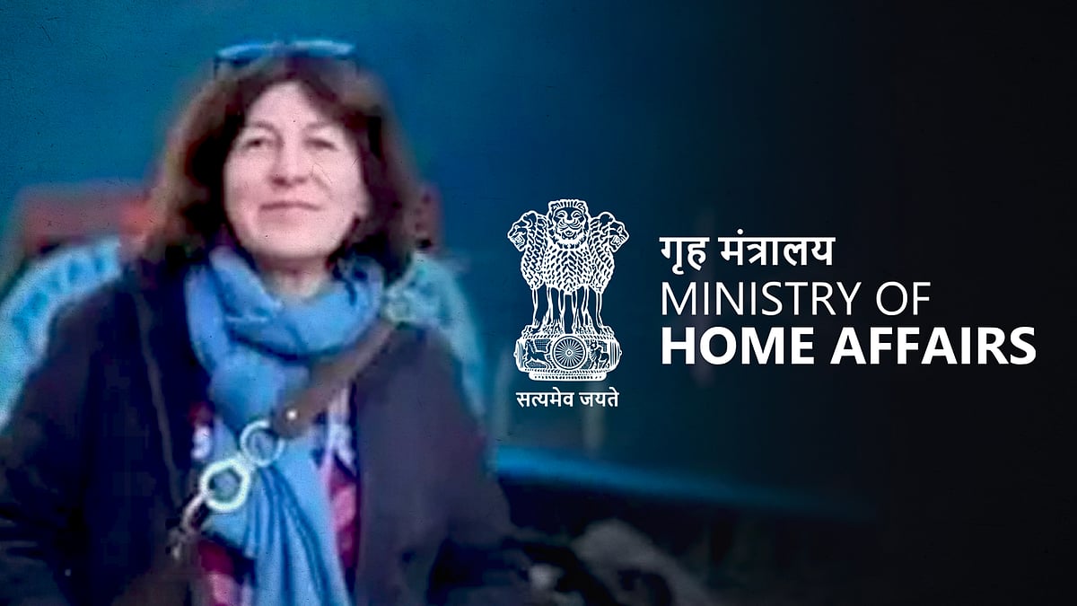 Vanessa Dougnac with the home ministry logo.