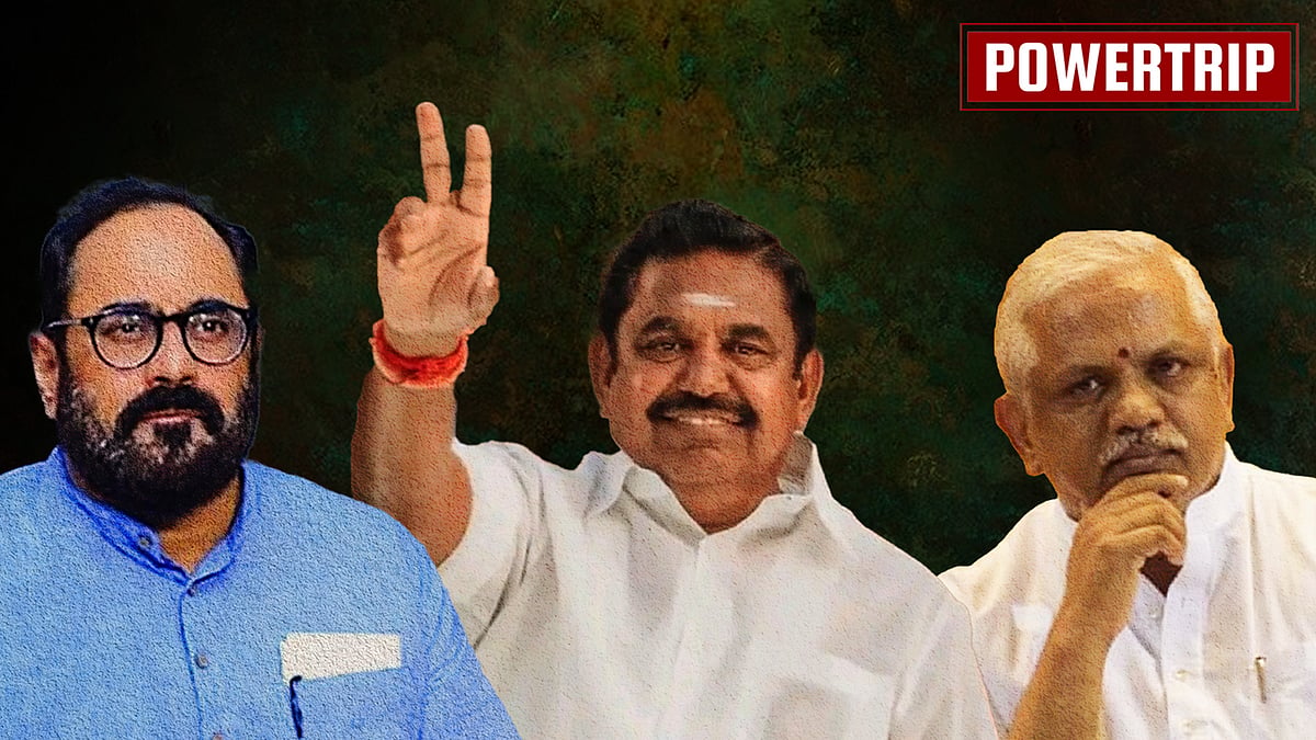 Rajeev Chandrashekhar, Edappadi Palanisamy and BL Santosh.