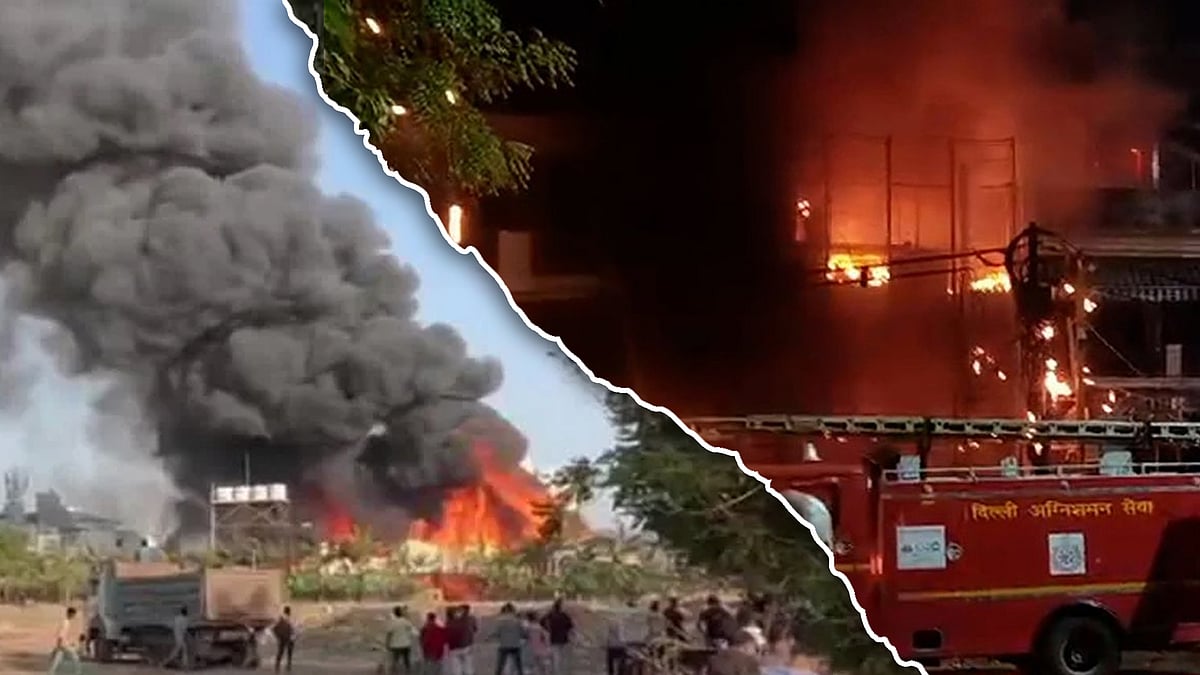 Pictures of the Delhi nursing home and Rajkot gaming centre fire tragedies. 