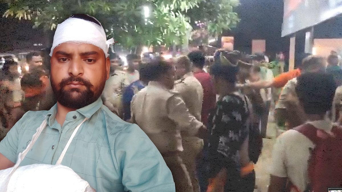 A man who was allegedly assaulted by the kanwariyas. 