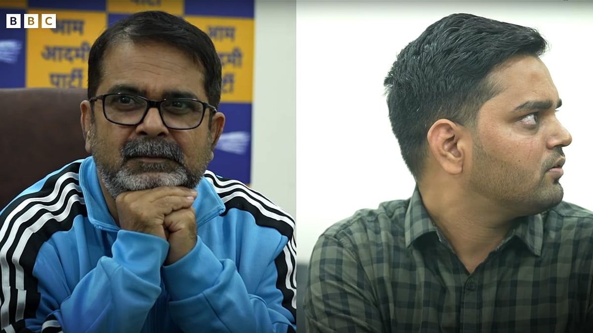उस वक्त की तस्वीर जब इंटरव्यू को बीच में ही रोक दिया गया.