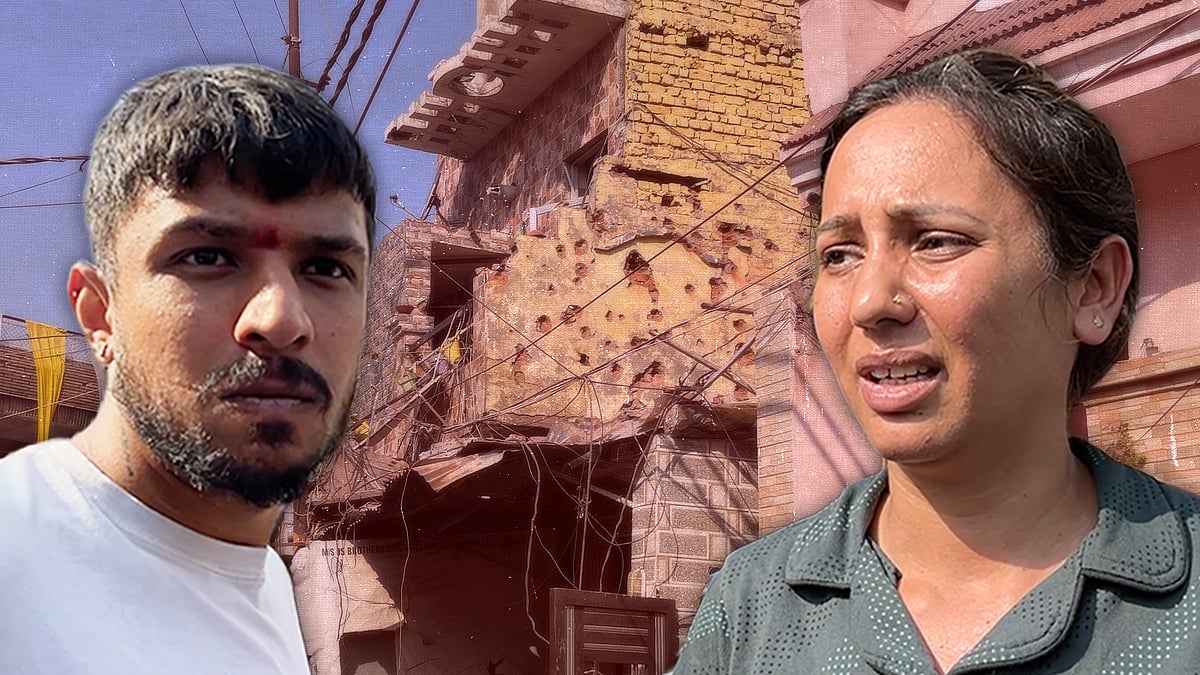 Uday and Shweta, residents of Rehari Colony in Jammu.