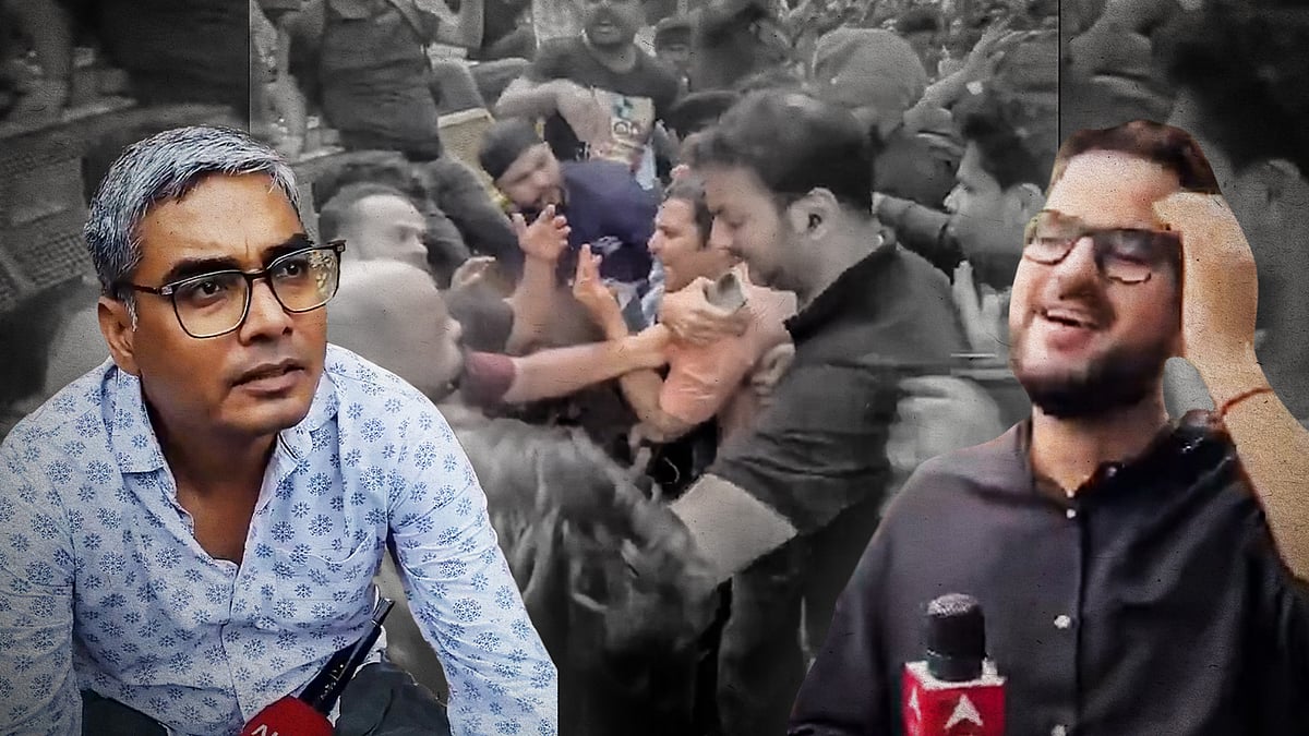 Ravish Ranjan Shukla, Dev Kotak and Varun Bhasin are among several journalists targeted at the protest site.