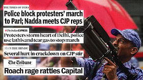 11 dailies, differing narratives: How front pages covered the CJP march on Parliament