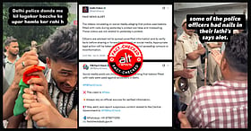 Fact check shows Delhi police used baton with nails at Jantar Mantar