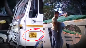 A truck full of stones appeared near the CJP protest. We found out how