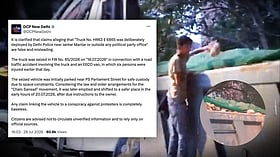 Delhi Police owns the stone-laden truck after NL report. But their lawyer linked it to protesters in HC