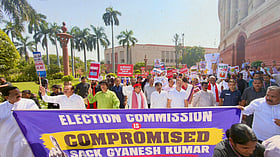 ‘Gyanesh Kumar must go’: Opposition MPs march to Election Commission, meet barricades instead
