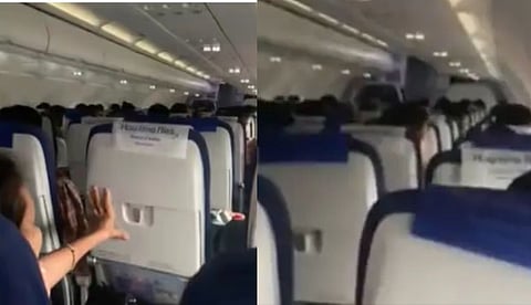 പൊടിക്കാറ്റിലും ആകാശച്ചുഴിയിലുംപെട്ട് ഇന്‍ഡിഗോ വിമാനം; ലാന്‍ഡിങ് നടത്താനാവാതെ ആകാശത്ത് വട്ടമിട്ടു പറന്നു 