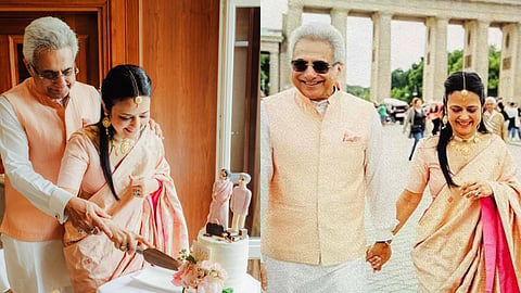 Mahua Moitra Pinaki misra marriage images