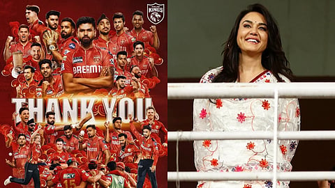 Punjab Kings and Priety Zinta