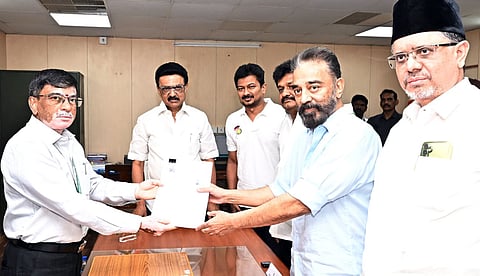 Kamal Haasan filed nomination for Rajya Sabha election