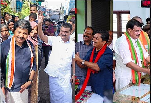  ആര്യാടൻ ഷൗക്കത്ത്,  പി. വി.  അൻവർ, എം. സ്വരാജ്, മോഹൻ ജോർജ്