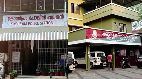 About ten police officers were suspended for various reasons over a period of months in pathanamthitta