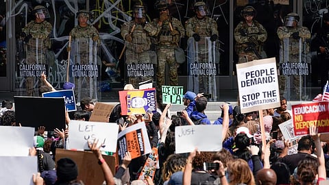 us president Donald Trump tightens action against anti-immigrant protests Mass arrests are taking place in Los Angeles