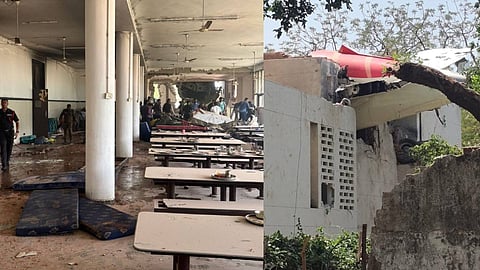 ahmedabad plane fell in to hostel mess