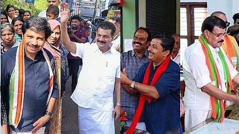 ആര്യാടൻ ഷൗക്കത്ത്, പി. വി. അൻവർ, എം. സ്വരാജ്, മോഹൻ ജോർജ്