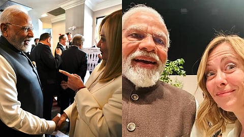 Narendra Modi and Georgia Meloni