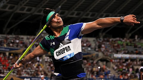 Neeraj Chopra win with gold in  Paris Diamond League