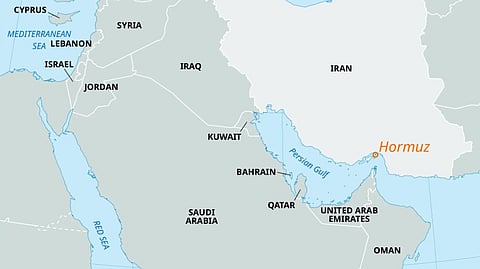 Strait of Hormuz, a vital oil shipping route 