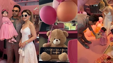 Indian businessman gifts custom pink Rolls Royce to one year old daughter