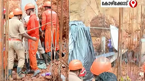 Accident due to landslide at Nellikode on Kozhikode bypass