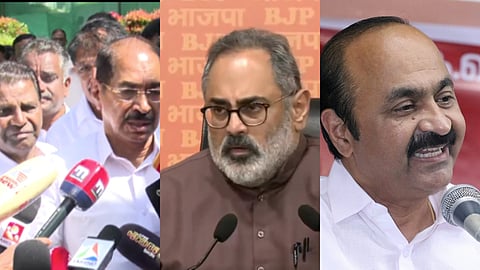 തിരുവഞ്ചൂർ രാധാകൃഷ്ണൻ, സണ്ണി ജോസഫ്, രാജീവ് ചന്ദ്രശേഖർ, വിഡി സതീശൻ