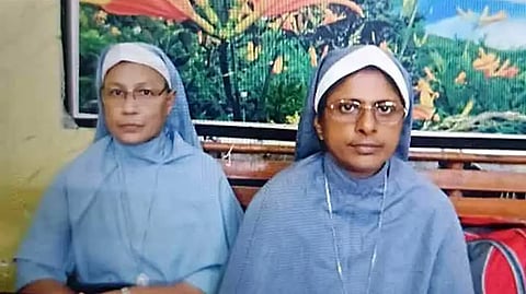 ഛത്തീസ്ഗഡിൽ അറസ്റ്റിലായ മലയാളി കന്യാസ്ത്രീകളായ സി. പ്രീതി മേരി, സി. വന്ദന ഫ്രാൻസിസ് എന്നിവർ