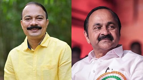 ദേവസ്വം ബോർഡ് പ്രസിഡന്റ് പി.എസ്. പ്രശാന്ത്, പ്രതിപക്ഷ നേതാവ് വി.ഡി. സതീശന്‍