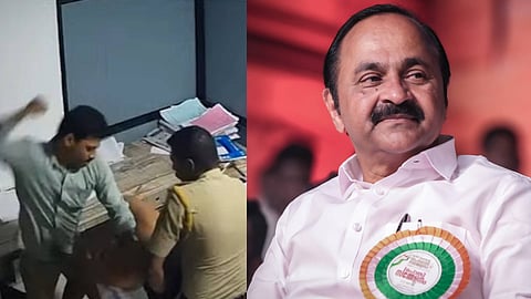 മർദനത്തിൻ്റെ ദൃശ്യങ്ങൾ, വി.ഡി. സതീശൻ