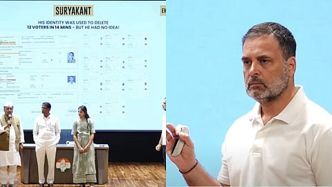 വോട്ട് വെട്ടൽ തെളിവു സഹിതം വെളിപ്പെടുത്തി രാഹുൽ ഗാന്ധി