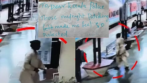 നേരിൽ കണ്ട് നന്ദി പറയാൻ സമയമില്ല.. കണ്ണൂർ റെയിൽവേ സ്റ്റേഷനിൽ പൊലീസിന് കത്തും മിഠായിയും സമ്മാനിച്ച് യുവതി ഓടി!