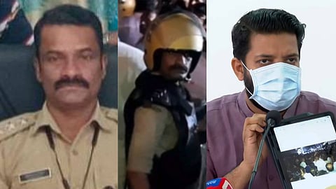 ഷാഫിയുടെ ആരോപണം തെറ്റ്, ദൃശ്യത്തിൽ മര്‍ദിക്കുന്നത് കറുത്ത ഹെൽമറ്റുള്ള ആള്‍; ഞാൻ ധരിച്ചിരുന്നത് കാക്കി ഹെൽമറ്റ്: സിഐ  അഭിലാഷ് ഡേവിഡ്