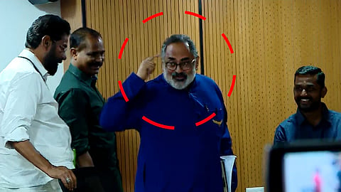 മാധ്യമപ്രവർത്തകരെ അവഹേളിച്ച് രാജീവ് ചന്ദ്രശേഖർ